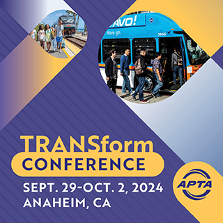 Apta Transform Conference, September 29 to October 2 2024, Anaheim California