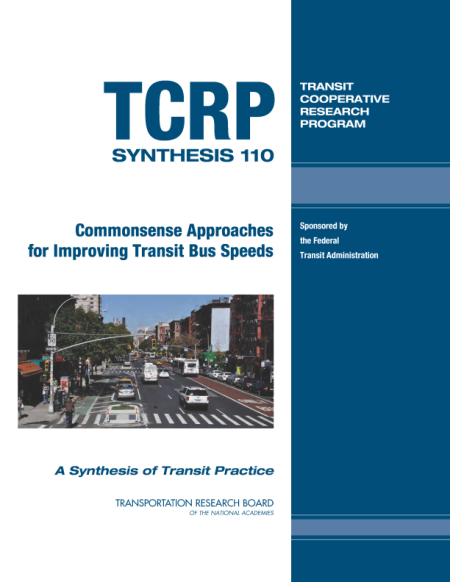Common Sense Approaches for Improving Transit Bus Speeds - APTA