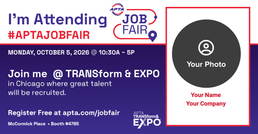 I'm Attending the APTA Job Fair