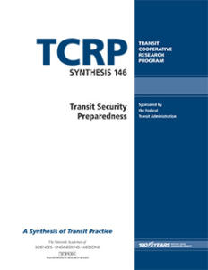 TCRP Synthesis 146 – Transit Security Preparedness